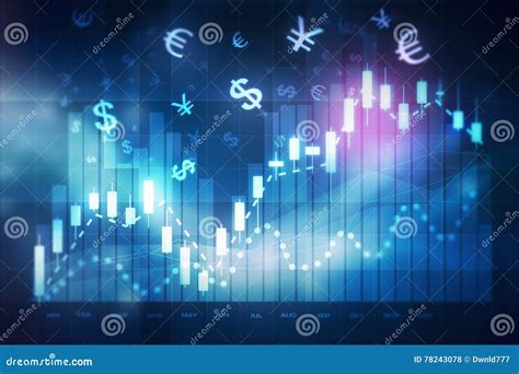forex trading chart stock illustration illustration  concept