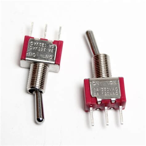 spdt onon toggle switch long pcb pin
