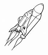 Space Coloring Shuttle Nasa Pages Spaceship Drawing Color Getcolorings Printable Getdrawings sketch template
