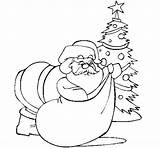 Santa Claus Presents Coloring Delivering Coloringcrew Colorear Book Christmas sketch template