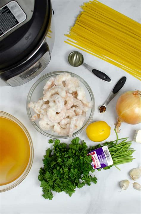 easy shrimp scampi instant pot shrimp recipe a pressure cooker