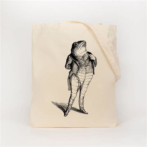 frog bag frog gifts cotton reusable bag fabric shopping etsy
