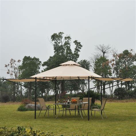 outsunny gazebo tent canopy shelter patio outdoor awning wedding party awning ebay besedka