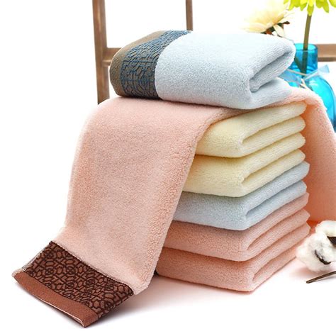 hot  high quality cm solid color cotton jacquard face towels absorbent soft bath towel