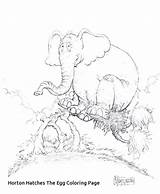 Horton Egg Coloring Pages Hatches Elephant Lays Printable Color Getdrawings Getcolorings Print Drawing Deviantart sketch template