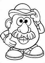 Potato Mr Head Coloring Pages Printable Toy Story Monsieur Kids Dessin Disney Drawing Patate Fun Color Sheets Imprimer Parts Coloriage sketch template