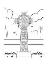 Celtic Croix Celtique Zum Celta Keltisches Kreuz Ausmalen Monumento Ornament Crosses Supercoloring Décorations Enluminure Lebensbaum Malvorlagen Keltische Tudodesenhos Desenho sketch template
