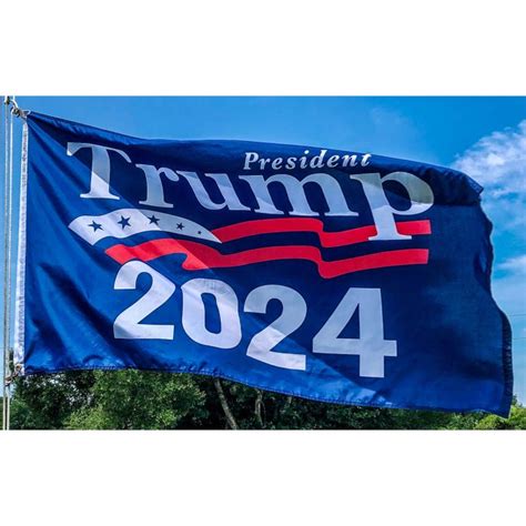 trump 2024 banner flag 3 x 5 ft outdoor nylon double sided flags