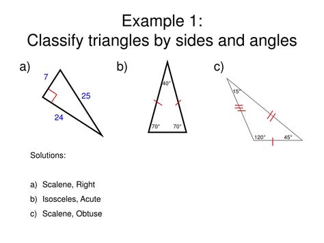 Ppt 4 1 Classifying Triangles Powerpoint Presentation