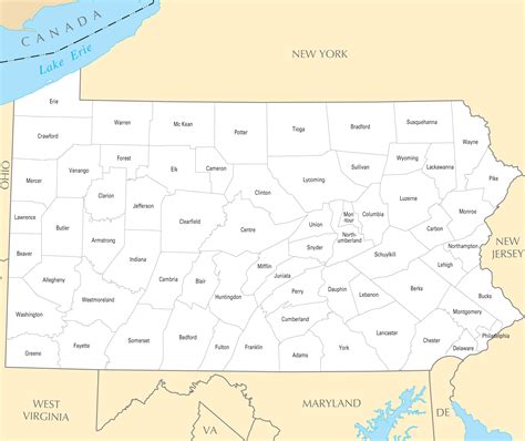 pennsylvania map printable printable word searches