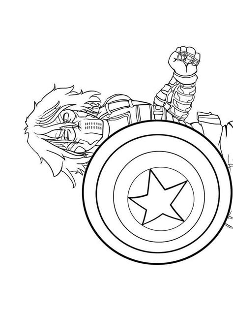 winter soldier coloring pages  printable  winter soldier
