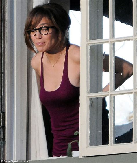 jennifer lopez sports a sexy librarian look as she prowls around set of movie that sees her
