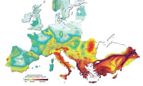erste einheitliche erdbebenkarte für europa stärkere beben in