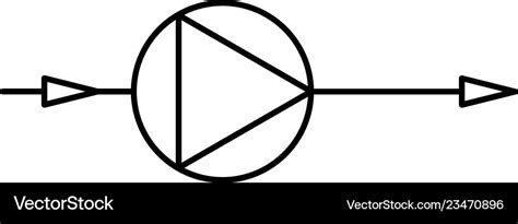 centrifugal pump symbol icon royalty  vector image