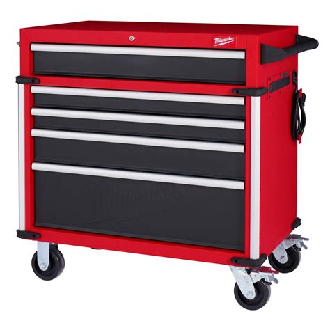 Milwaukee High Capacity 36 In 5 Drawer Roller Cabinet Tool Chest 48 22