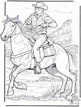 Cowboy Coloring Pages Horse Kids Horses Printable Drawing Color Print Show Crayola Sheets Adult Para Colorir Books Foals Western Coloriage sketch template