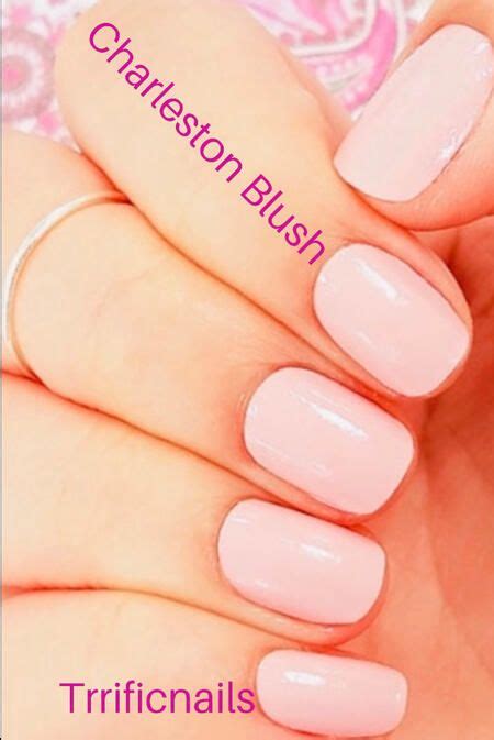 charleston blush color street nails pale pink nails nail polish