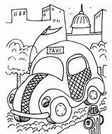 Taxi Coloring Sheet Fun Kids Pages Typically Fantastic Sheets Years Old sketch template