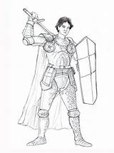 Beowulf Lancelot sketch template