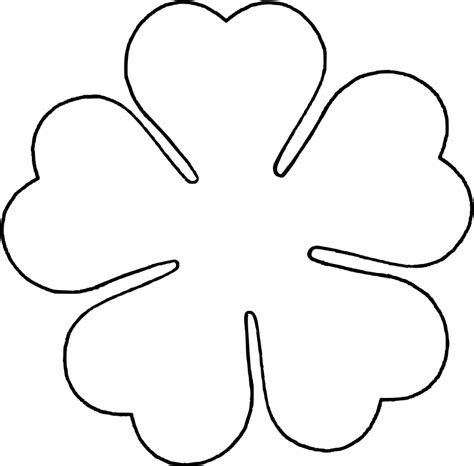 flower outline template clipart