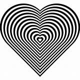 Heart Coloring Pages Hearts Zebra Print Clipart Stripe Mandalas Hypnotize Paste Copy Colouring Clip Pattern Big Cliparts Kids Valentine Stripes sketch template