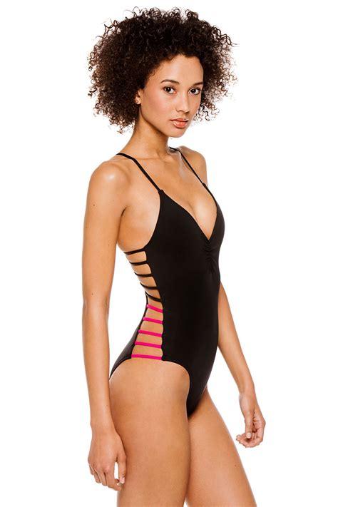 L Space One Piece Retro Swimsuit Swimsuits