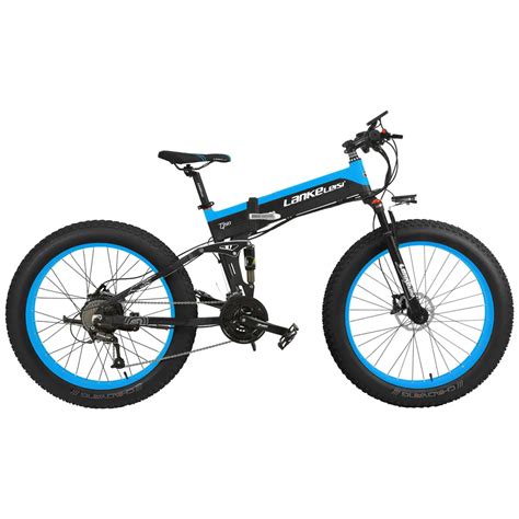 ebike   terrain folding electric mountain bike dual suspension cycling  fat tire