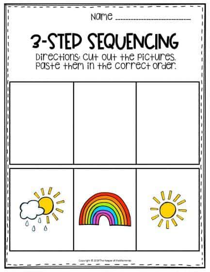 step sequencing pictures printable    keeper   memories
