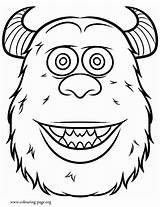 Coloring University Monsters Sullivan James Pages Colouring Characters Kids sketch template