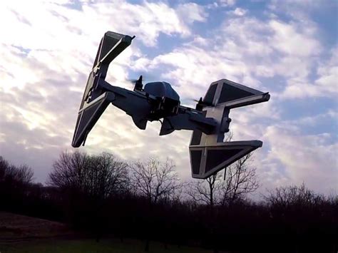 tie interceptor drone   meanest starfighter   galaxy drone design aerial