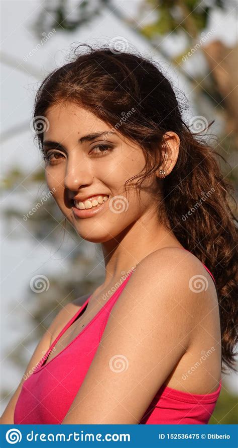 attractive latina adult female and happiness stock image image of