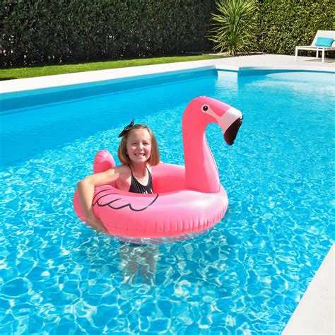 gofloats flamingo jr pool float party tube stylish floating  kids walmartcom