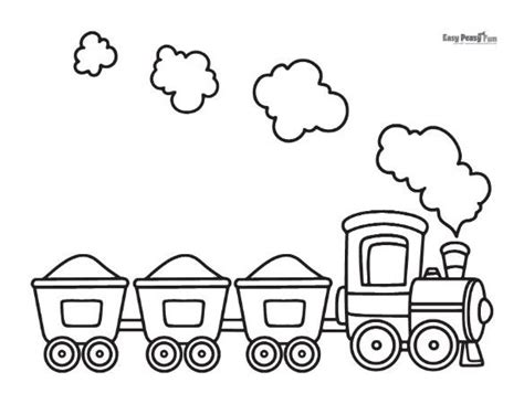 printable train coloring pages  sheets  color easy peasy  fun