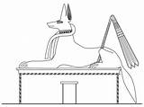 Coloring Anubis Egyptian Egypt Pages Jackal Drawing Sarcophagus Flag Sphinx Color God Drawings Ancient Coated Printable Book Mythology Kenya Colorings sketch template