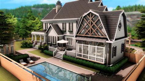 country familiar house  plumbobkingdom  mod  sims  sims  updates