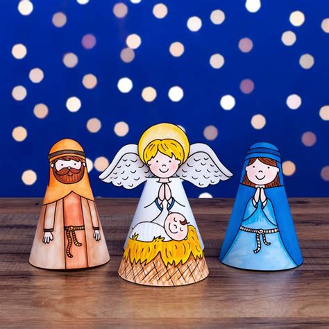 printable nativity scene craft   kids  love