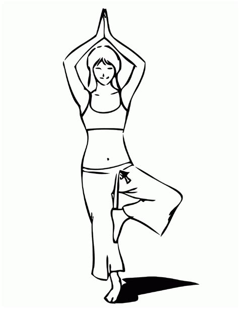 yoga coloring pages coloring home