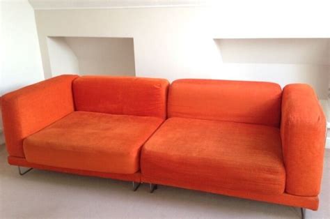 ikea tylosand sofa orange cover retail price £650 in finsbury park london gumtree