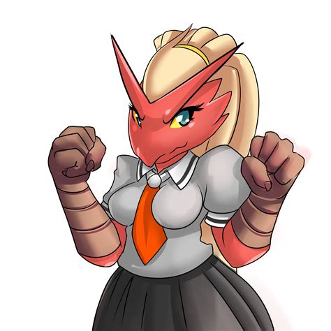 Commission Pokemon School Girl Blaziken — Weasyl