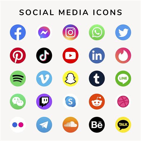 Social Media Icons Psd Set Premium Psd Rawpixel
