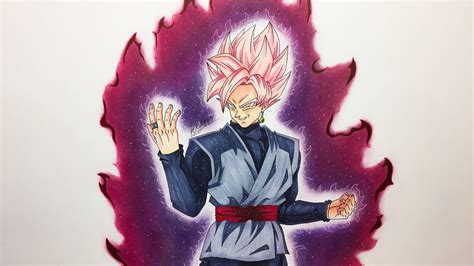ゴクウブラック 超サイヤ人ロゼ 描いてみた Drawing Goku Black Super Saiyan Rose