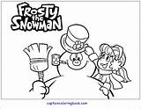 Coloring Frosty Part sketch template