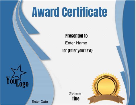 editable printable certificate template printable templates