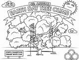 Tree Coloring Climb Earth Book Kids April 22nd sketch template