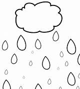 Rain Coloring Preschool Raindrop Printable Theme Pages Cloud Water Outline Raindrops Drop Colouring Template Activities Weather Lesson Pattern Clipart Clip sketch template