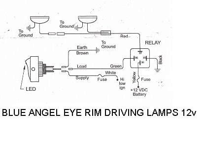 wiring diagram  wire   angel eye spot lights ther   wiring diagram