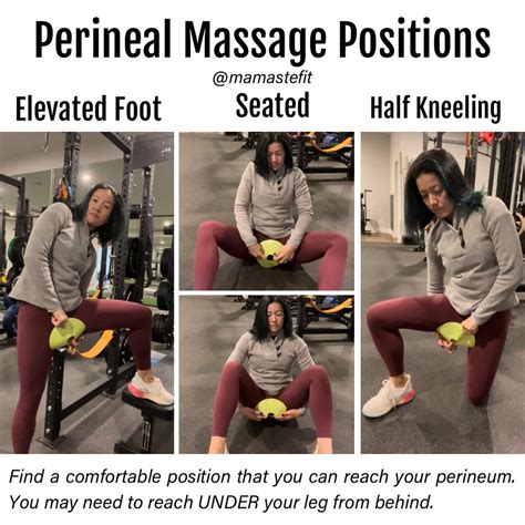 3 Positions So You Can Reach For Perineal Massage – Mamastefit