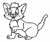 Cat Coloring Pages Cats Print Kids sketch template