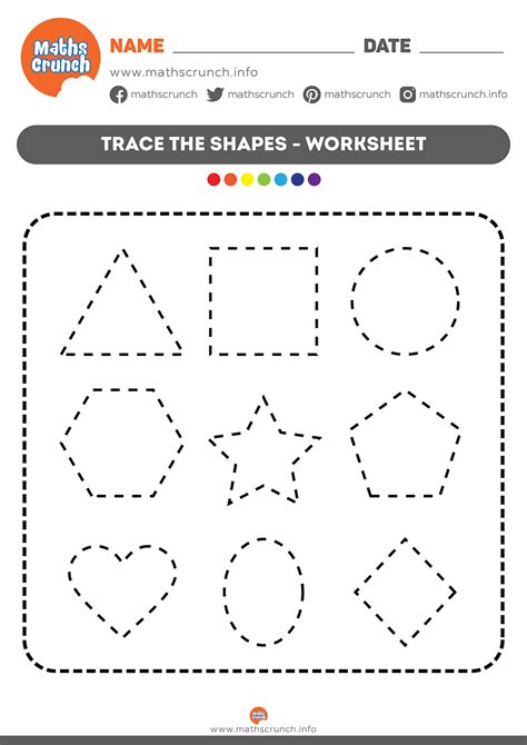 shape tracing printable