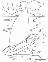 Yacht Coloring Pages Kids Sheets Popular sketch template